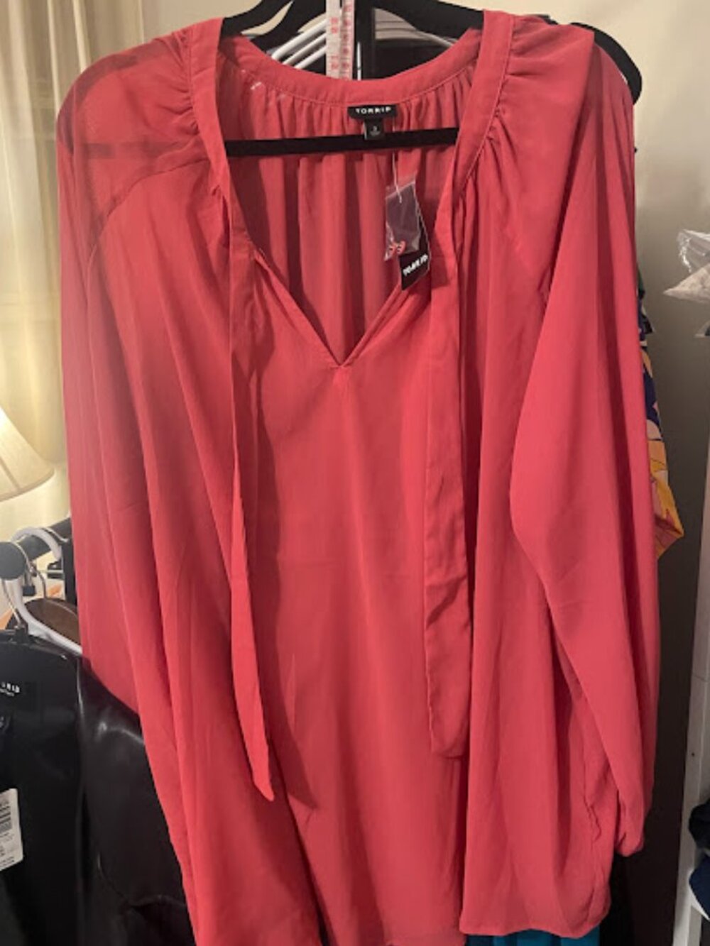 Torrid size 3 Sheer Top LS